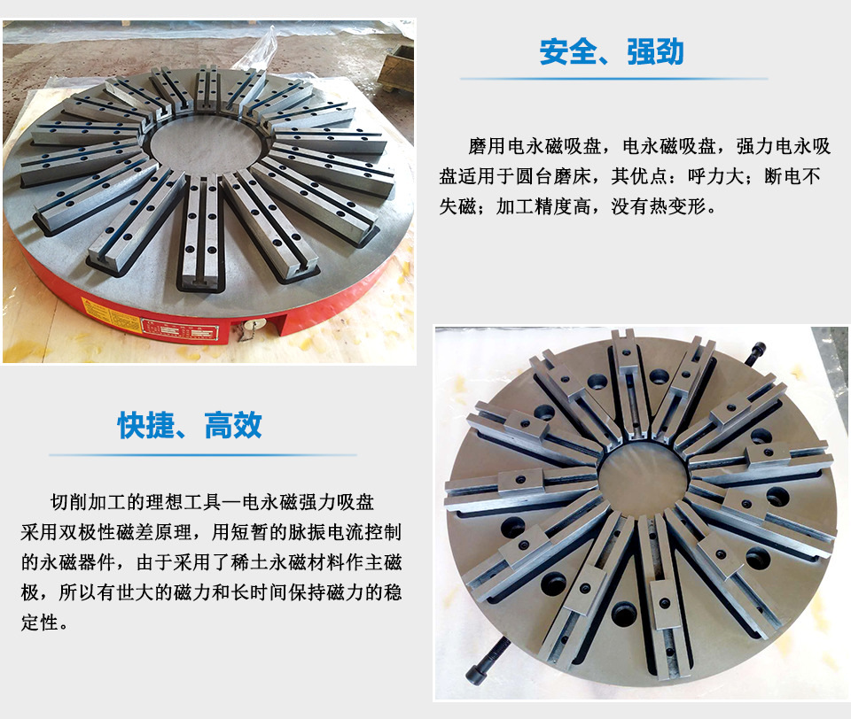 立车用圆形电永磁吸盘